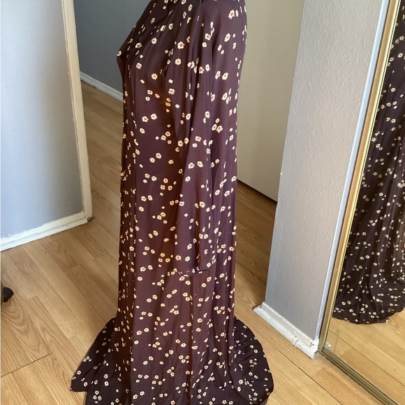 Vintage 90s DKNY Purple Floral Maxi Dress - Picture 5 of 9